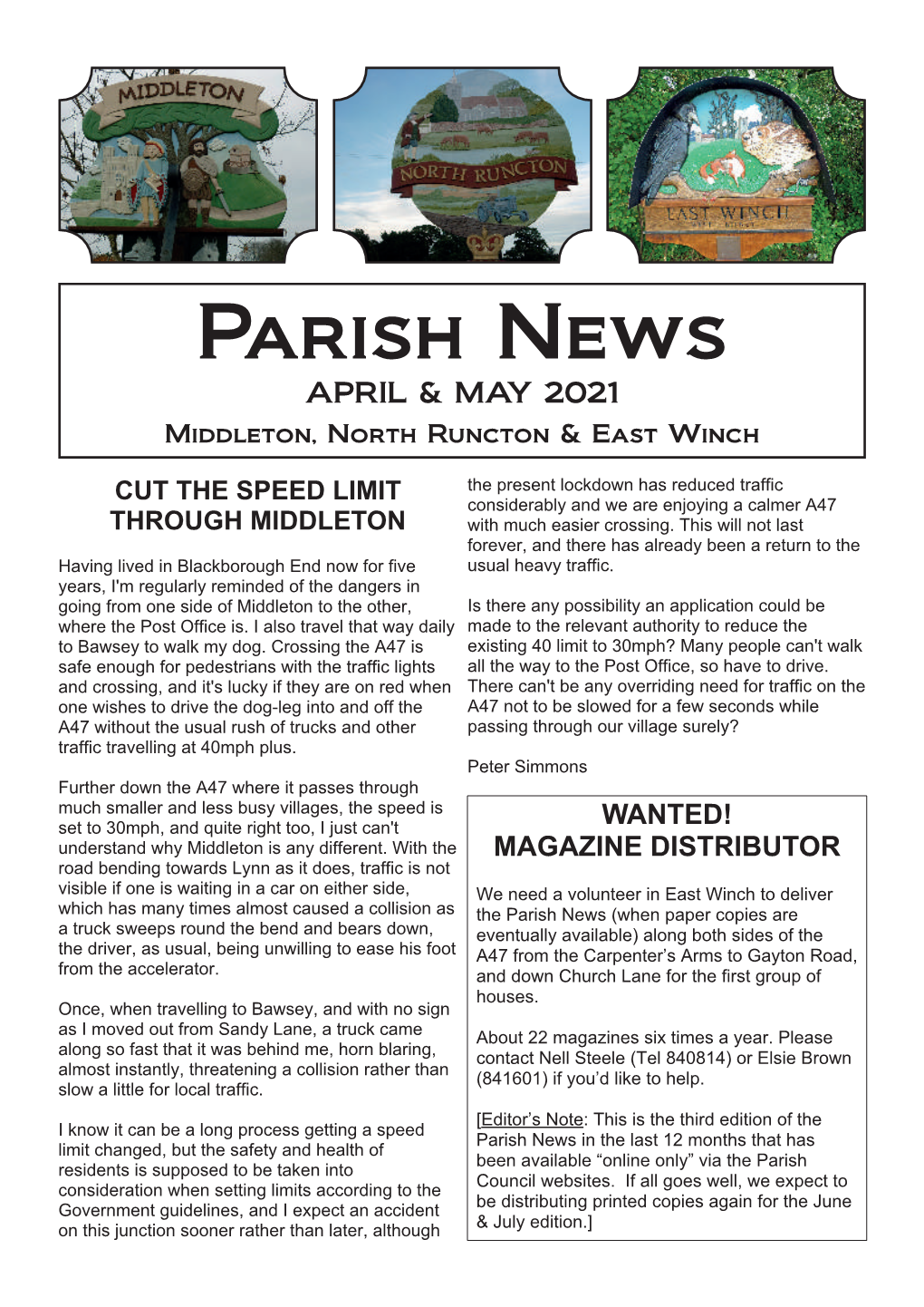 Parish News June & July Correct 2020