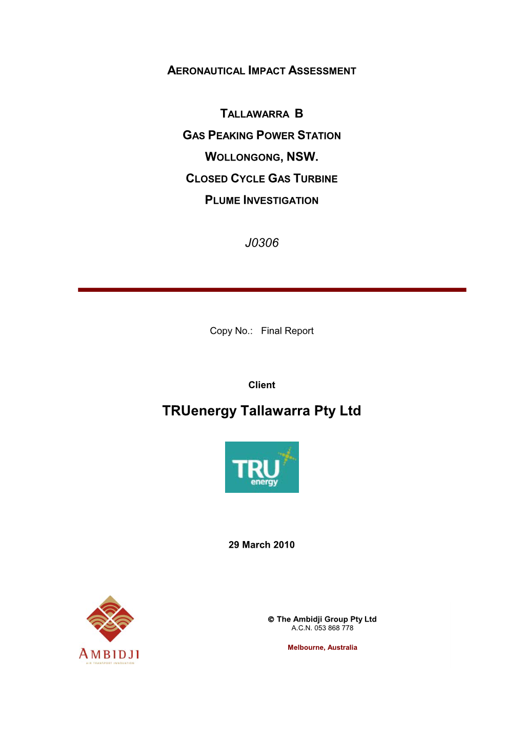 Truenergy Tallawarra Pty Ltd