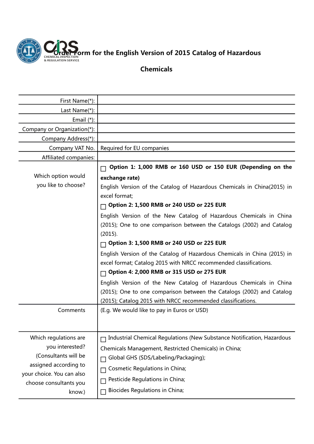 Registration, Evaluation, Authorisation and Restriction of Chemicals 欧盟化学品的注册 评估 授权与限制