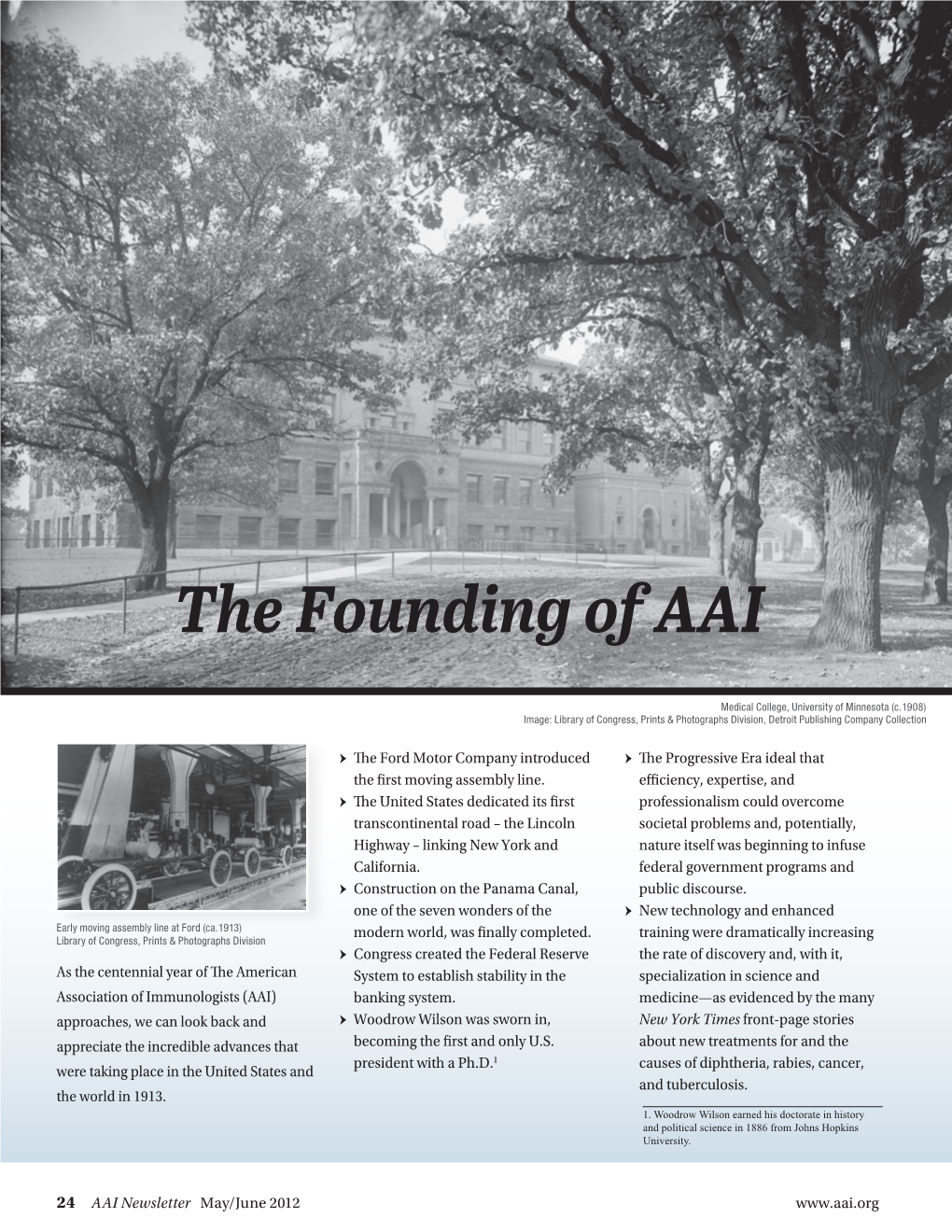 The Founding of AAI