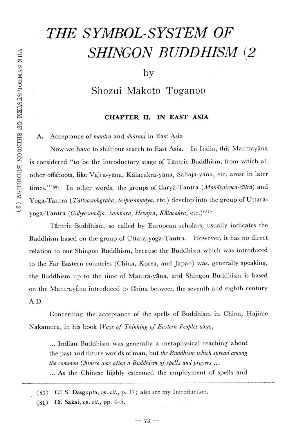 The Symbol-System of Shingon Buddhism