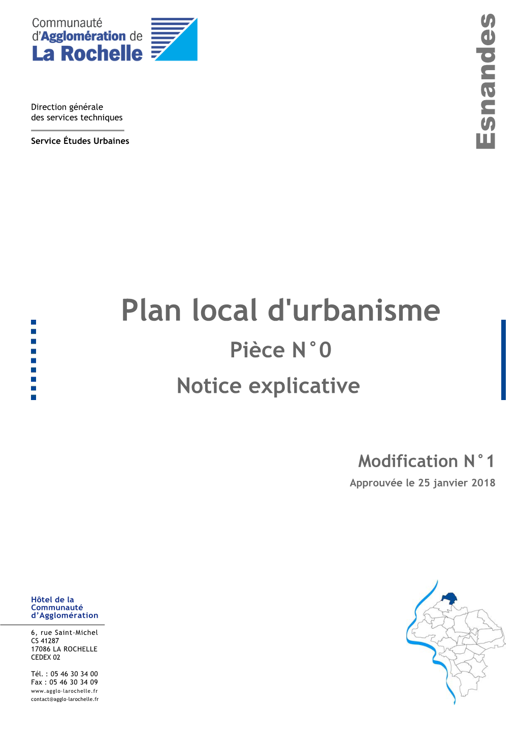 Contexte Institutionnel Du Plan Local D'urbanisme D'esnandes
