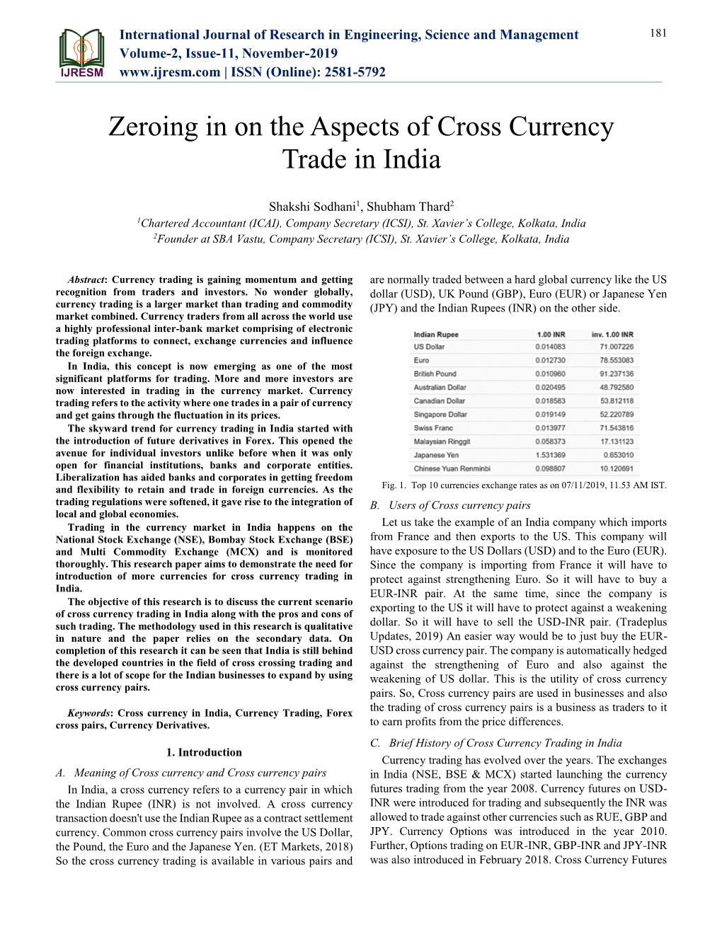 Zeroing in on the Aspects of Cross Currency Trade in India