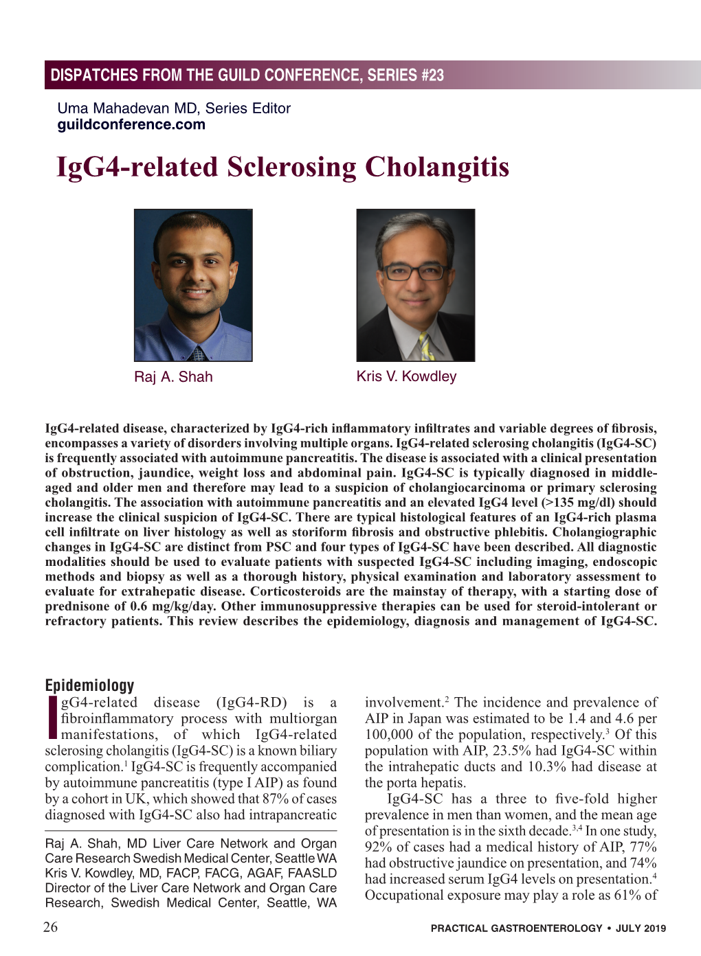 Igg4-Related Sclerosing Cholangitis