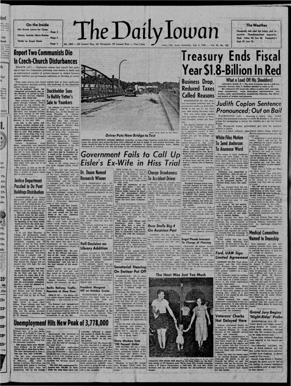 Daily Iowan (Iowa City, Iowa), 1949-07-02