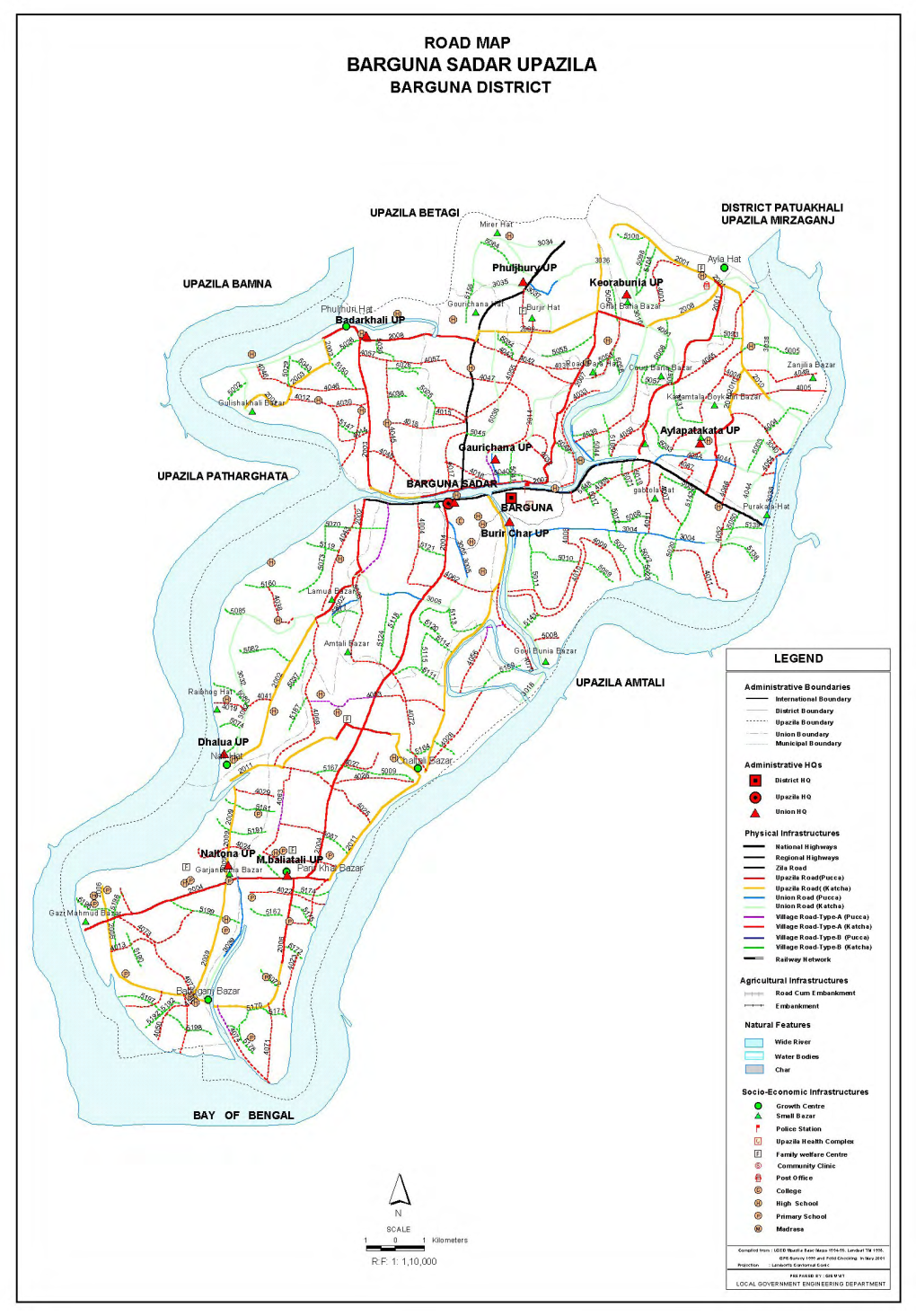 Inventory of LGED Road Network, March 2005, Bangladesh