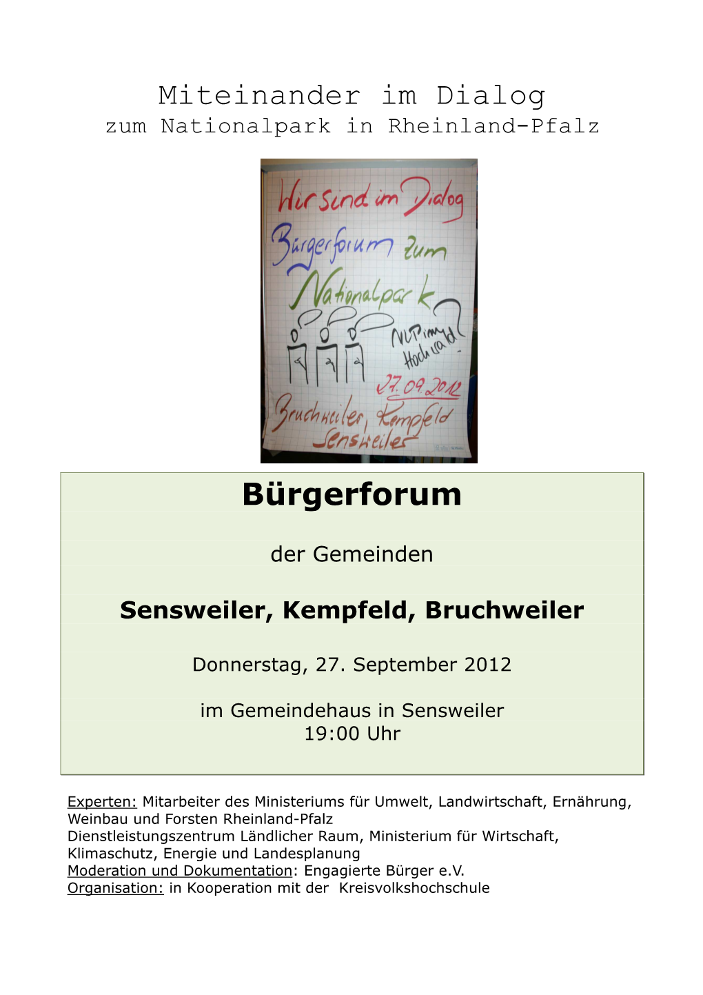 27.09.2012 Bürgerforum Sensweiler