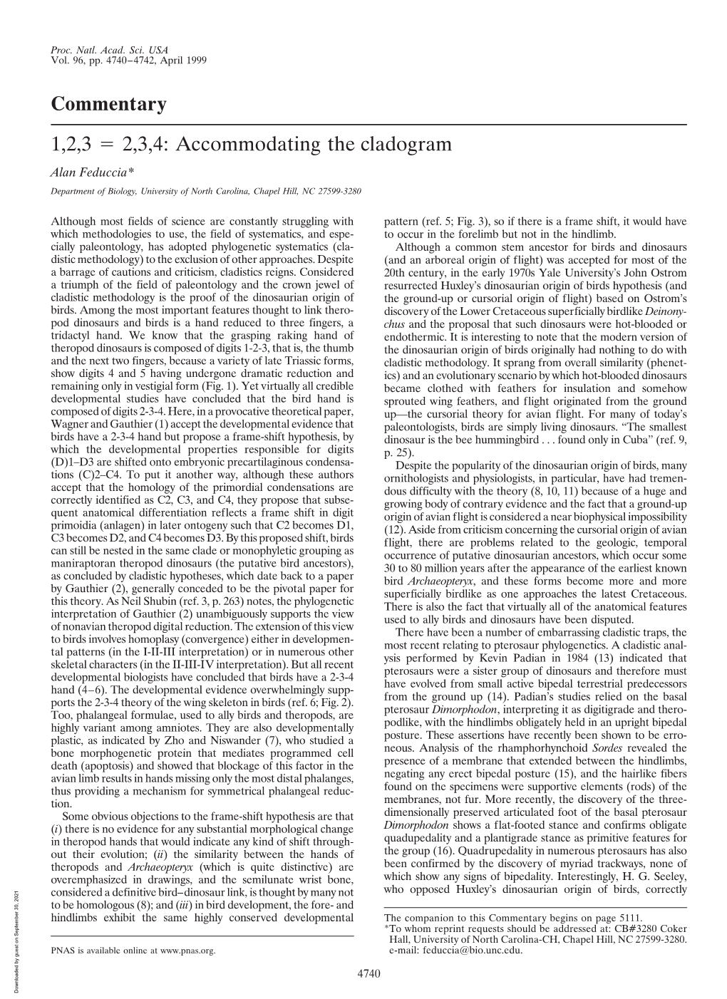 1, 2, 3= 2, 3, 4: Accommodating the Cladogram