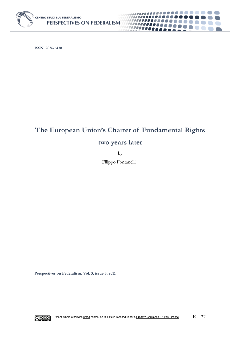 The European Union's Charter of Fundamental Rights Two Years Later
