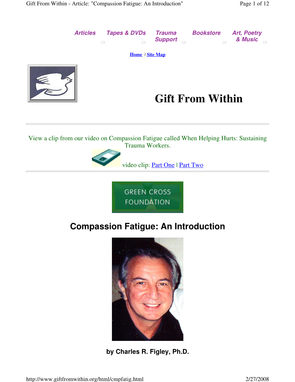 Gift from Within Compassion Fatigue