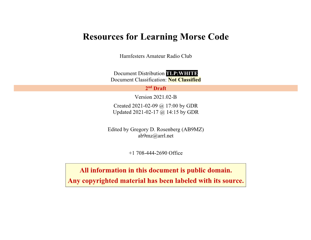 Learning Morse Code V2021.02-B 1415