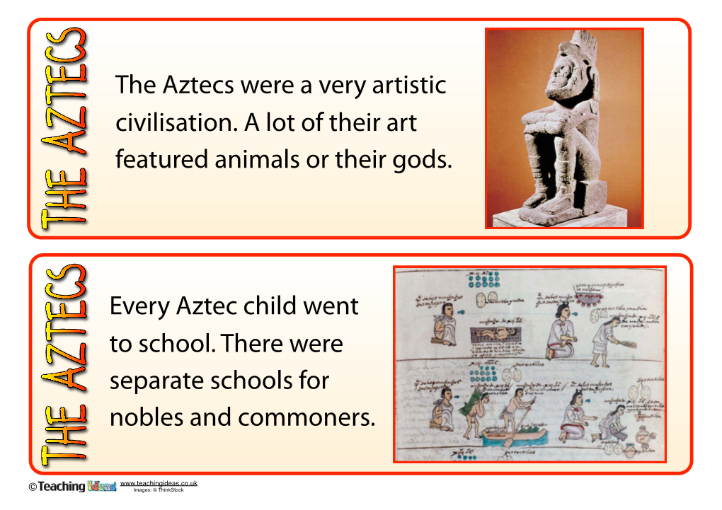 Aztecs Fact Cards