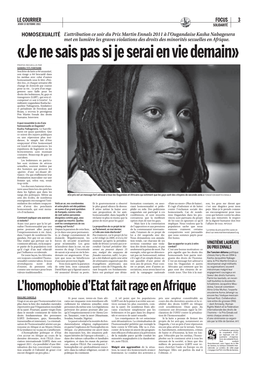 L'homophobie D'etat Fait Rage En Afrique