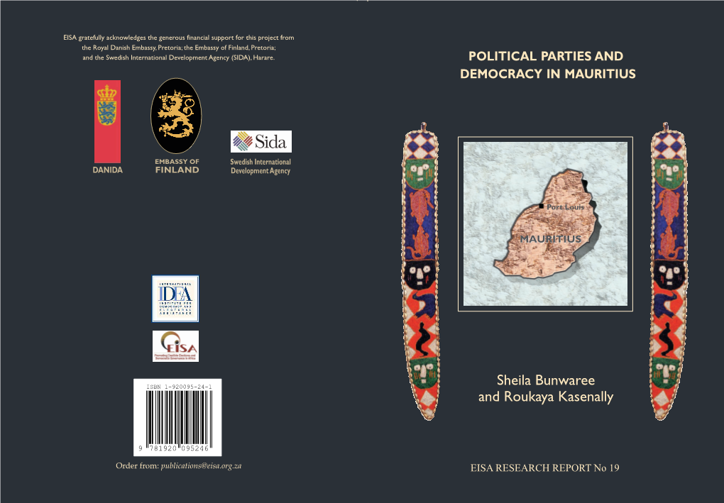 Political Parties and Democracy in Mauritius