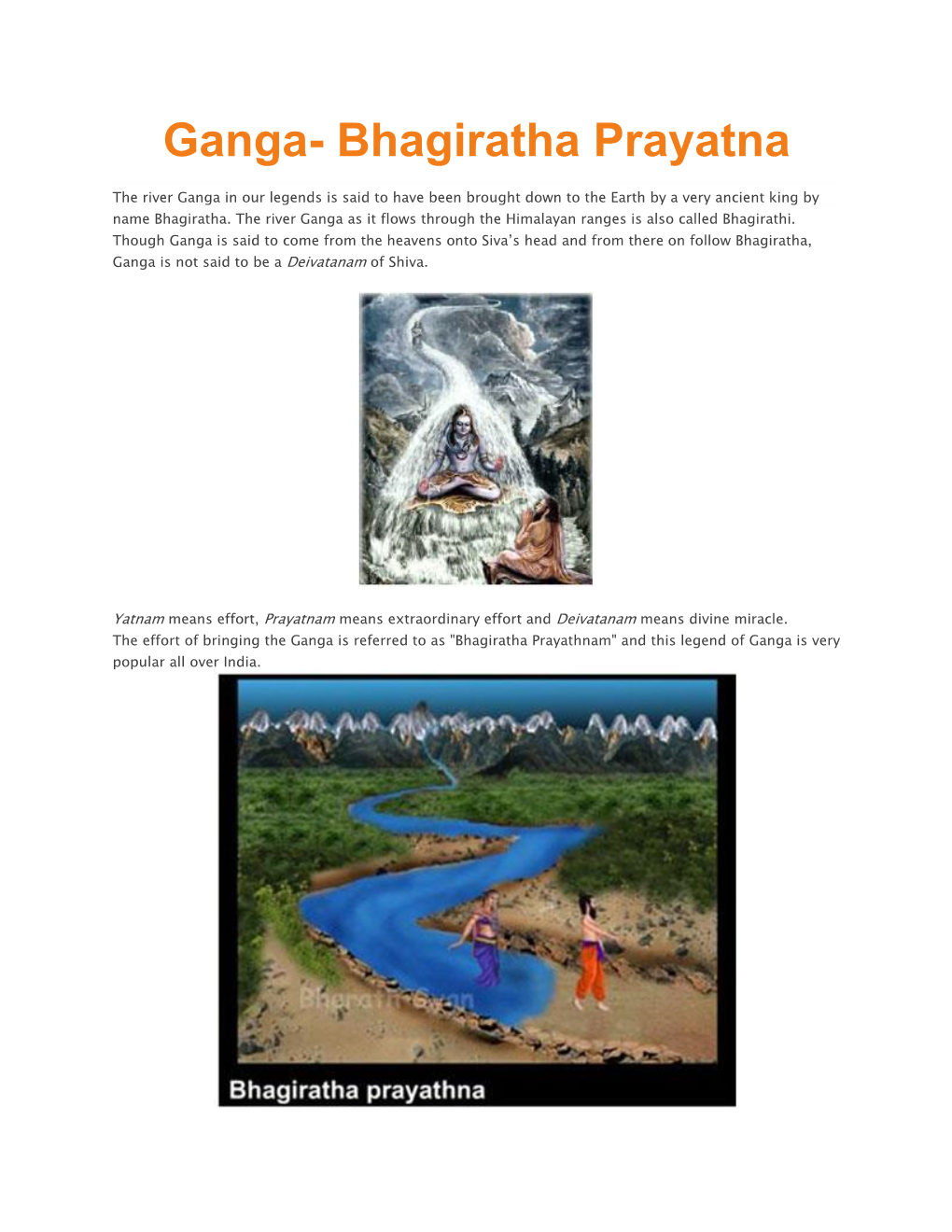 Ganga- Bhagiratha Prayatna