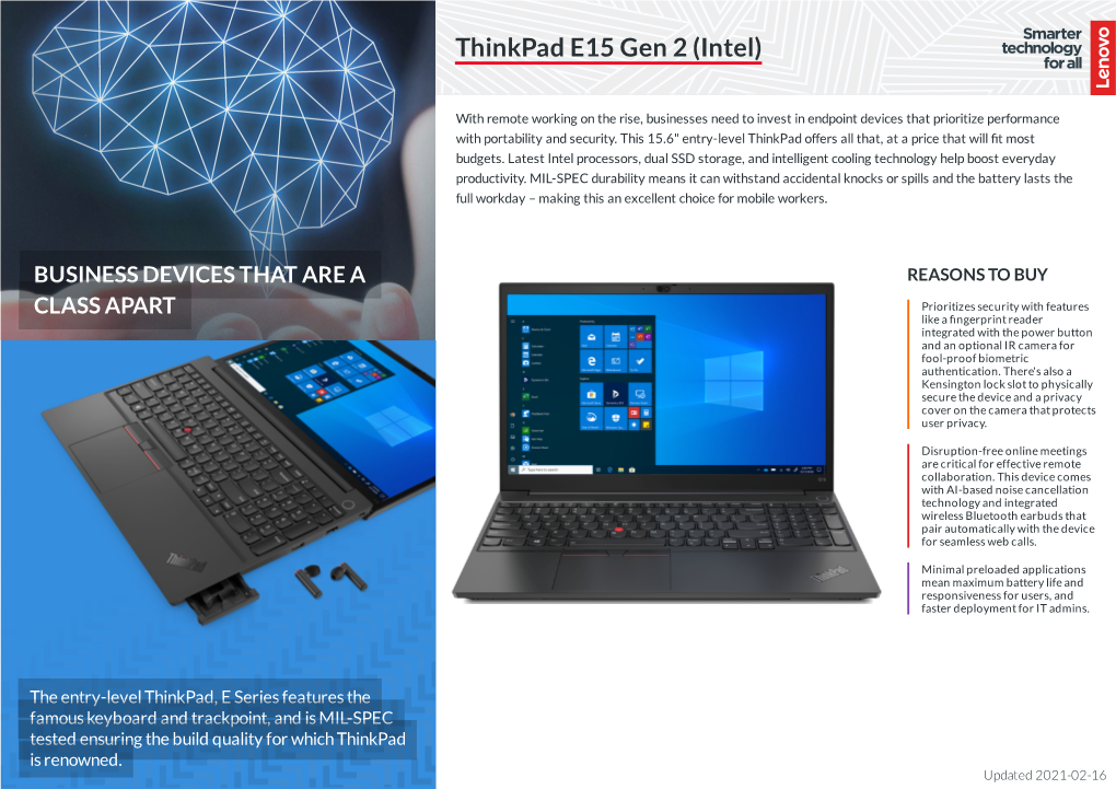 Thinkpad E15 Gen 2 (Intel)