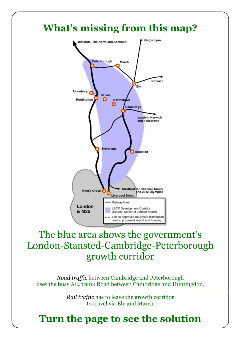 The Blue Area Shows the Government's London-Stansted