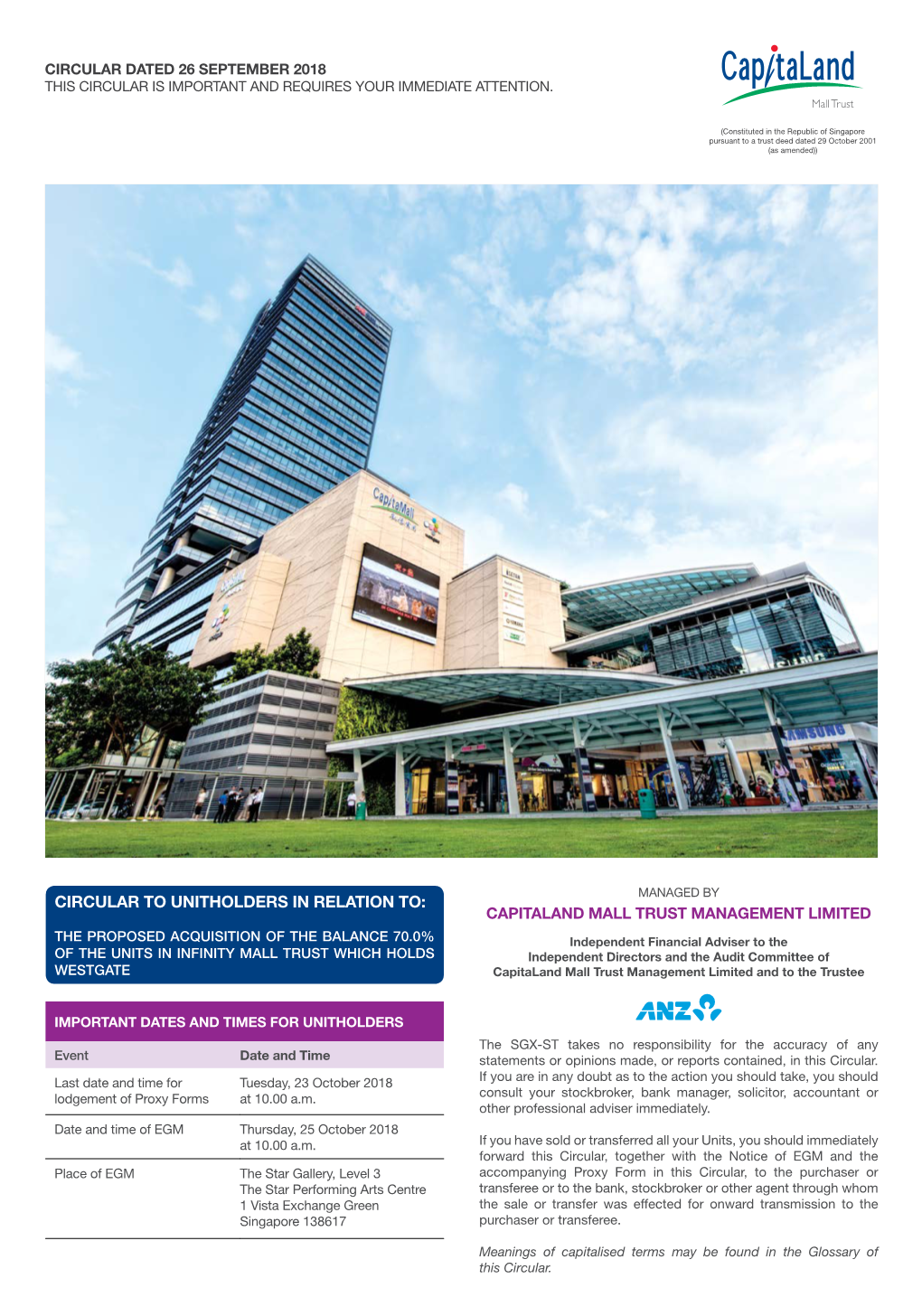 Capitaland Mall Trust Management Limited