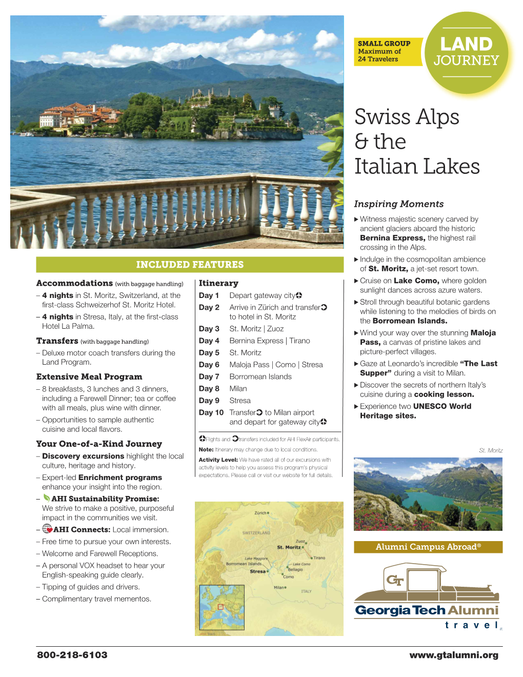 Swiss Alps & the Italian Lakes