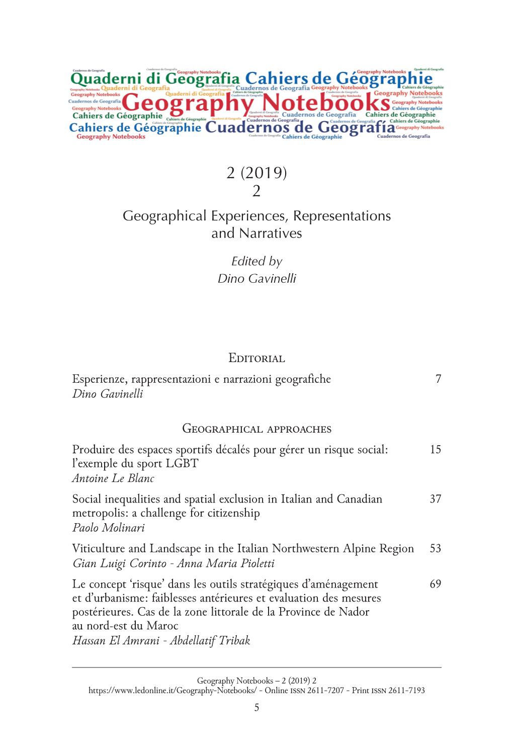 Social Inequalities and Spatial Exclusion in Italian and Canadian