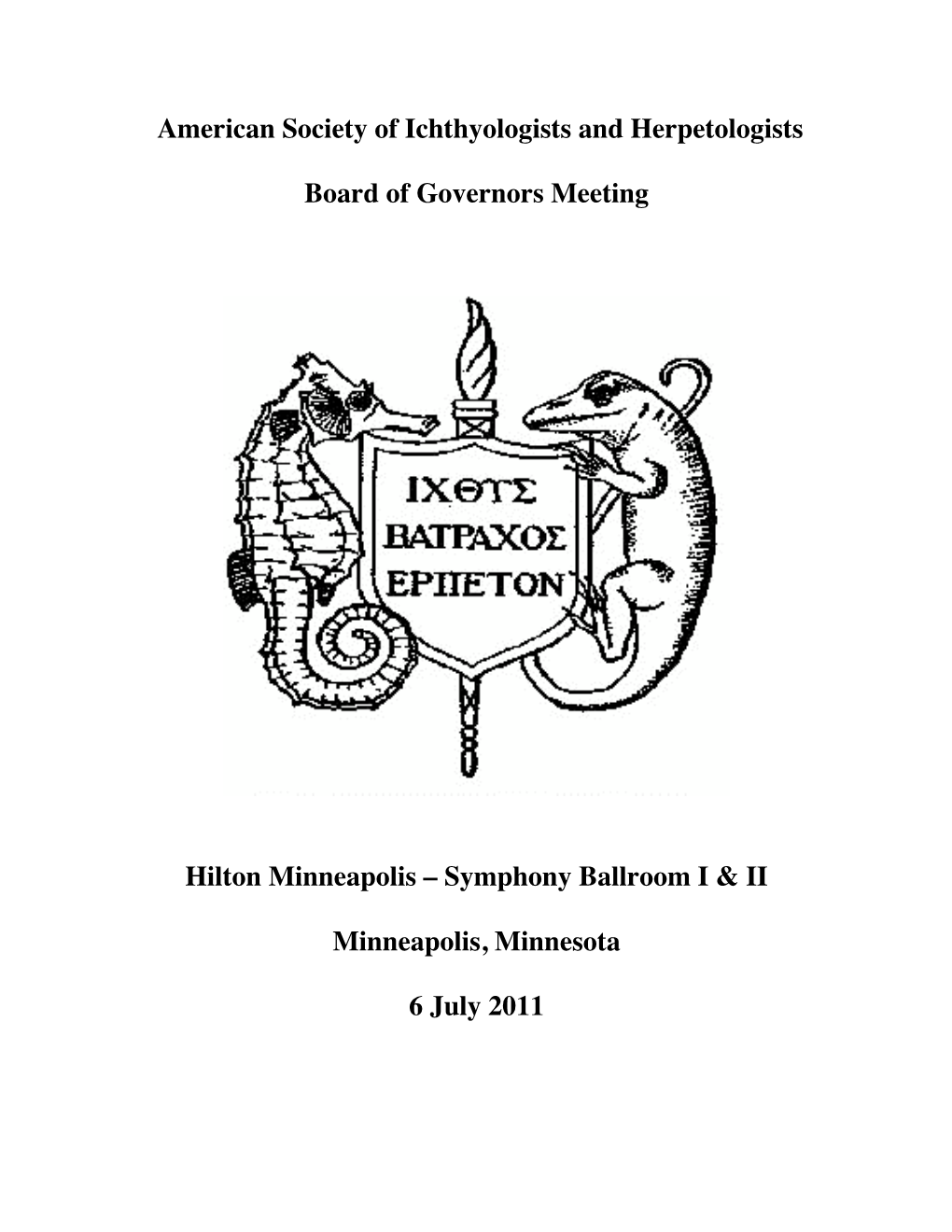 2011 Board of Governors Report