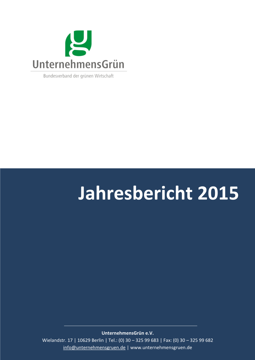 Jahresbericht 2015