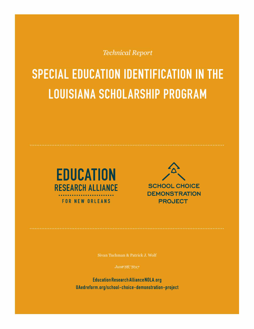 Special Education Identification in the Louisiana Scholarship Program