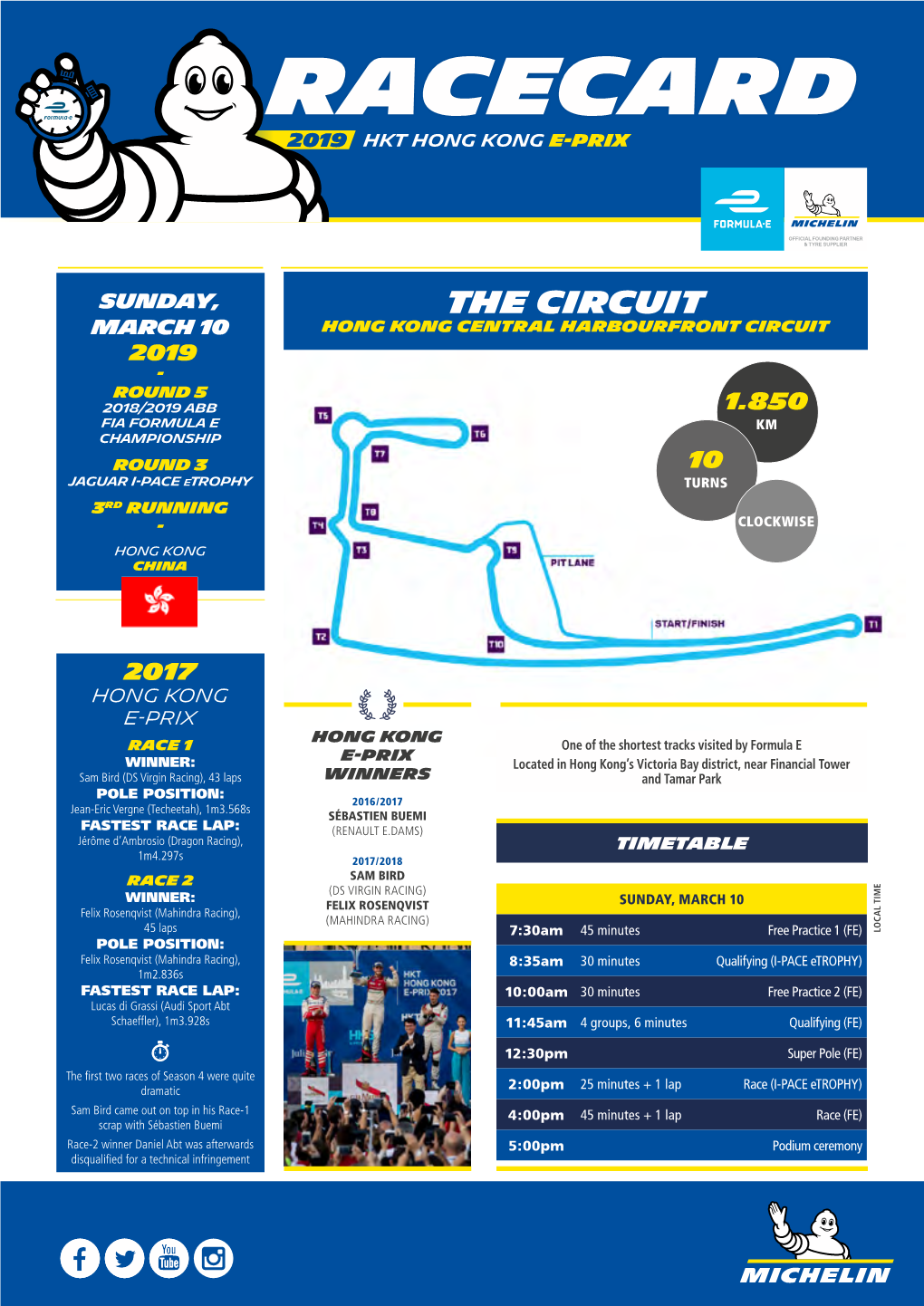 Fia Formula E Km Championship Round 3 10 Jaguar I-Pace Etrophy Turns 3Rd Running - Clockwise Hong Kong China