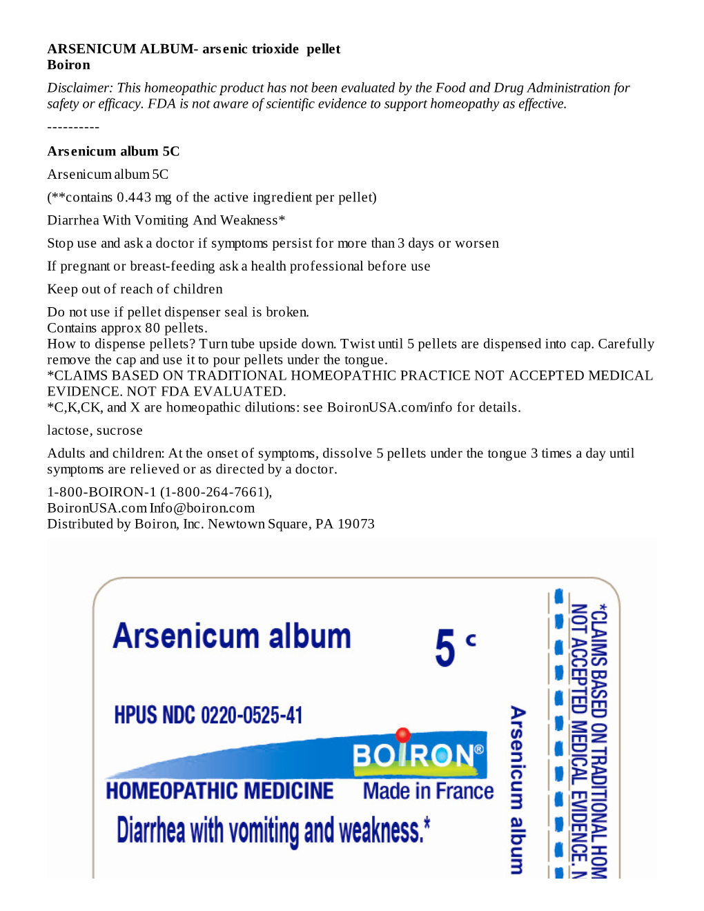 Arsenicum Album 5C