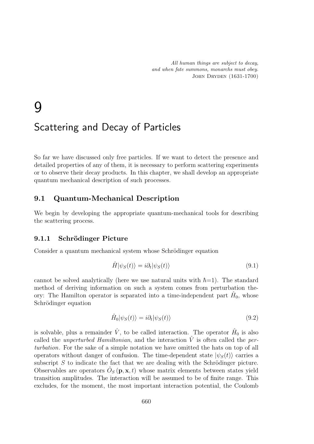 Scattering and Decay of Particles