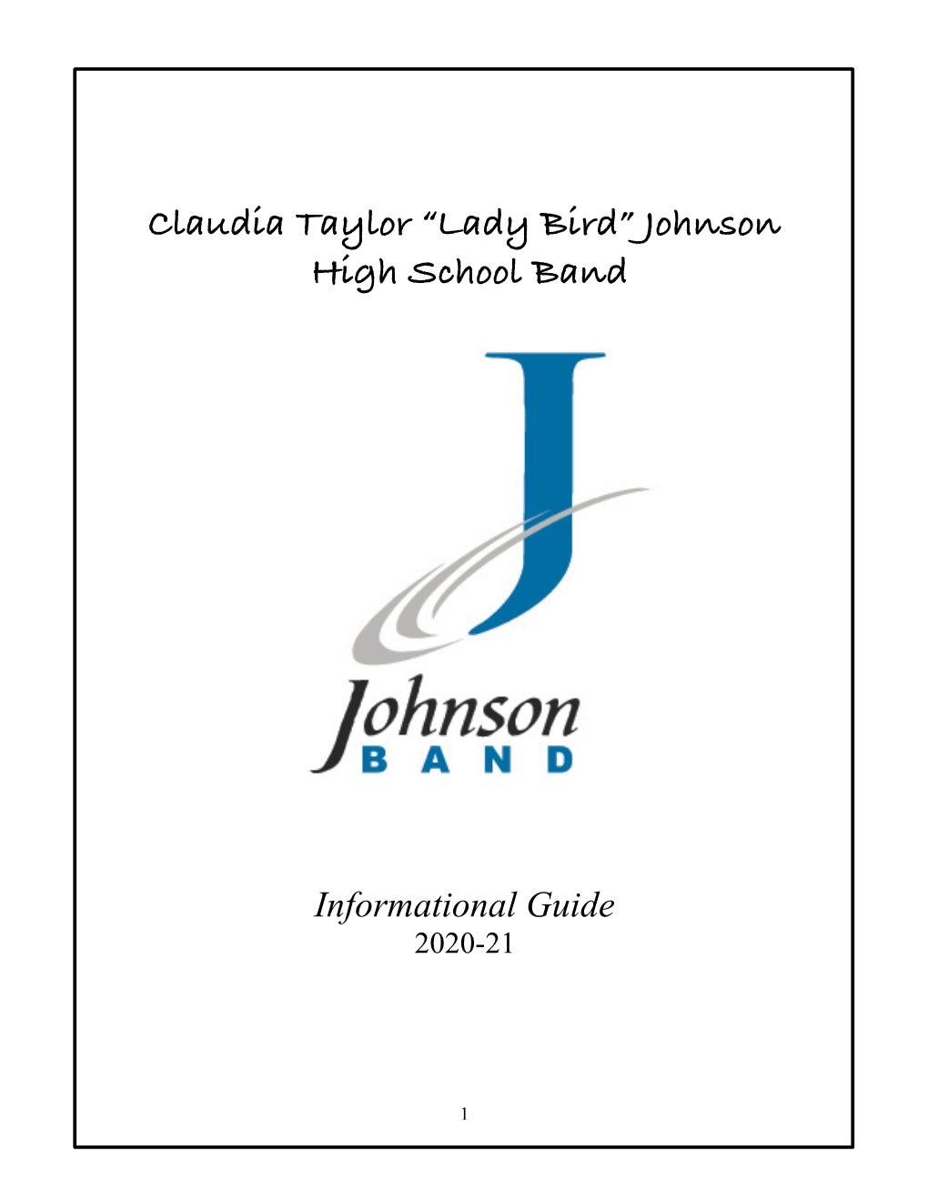 CTJ Band Welcome Book