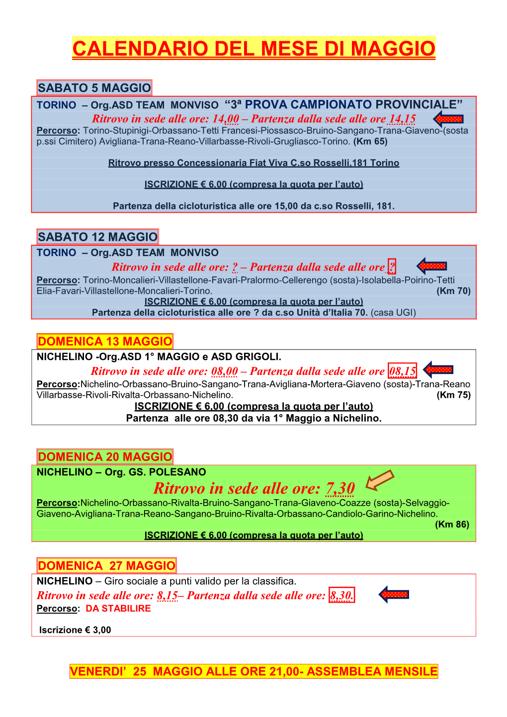 DOMENICA 2 LUGLIO – SAN MAURO (To) –