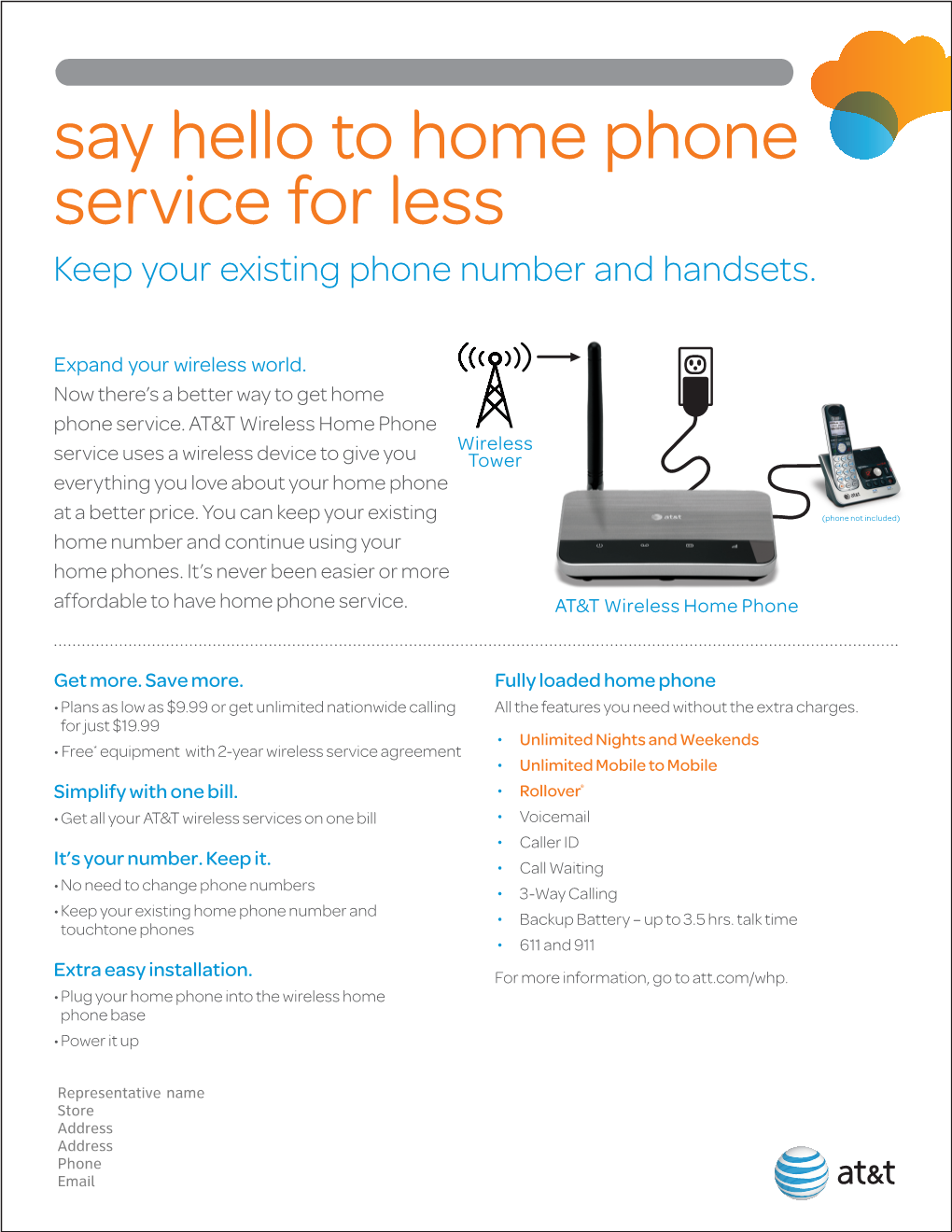Say Hello to Home Phone Service for Less Keep Your Existing Phone Number and Handsets