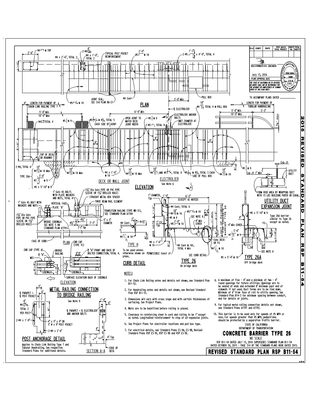 5 4 Revised Standard Plan Rsp B11-54