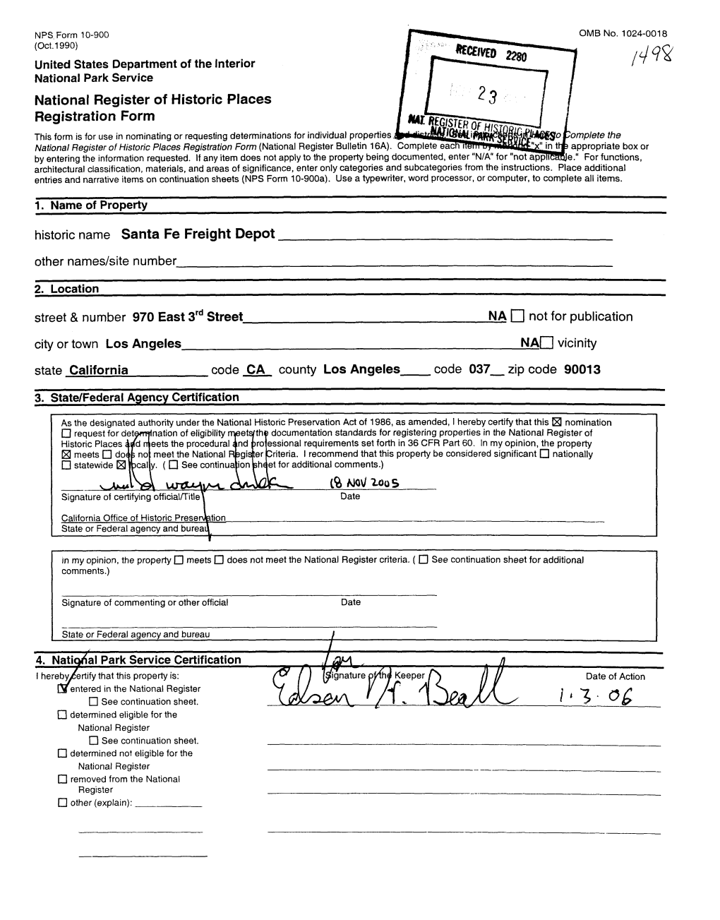 National Register of Historic Places Registration Form