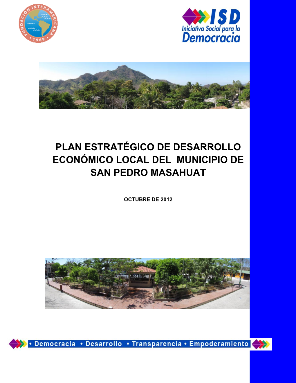 Diagnóstico Del Potencial Económico De San Pedro Masahuat