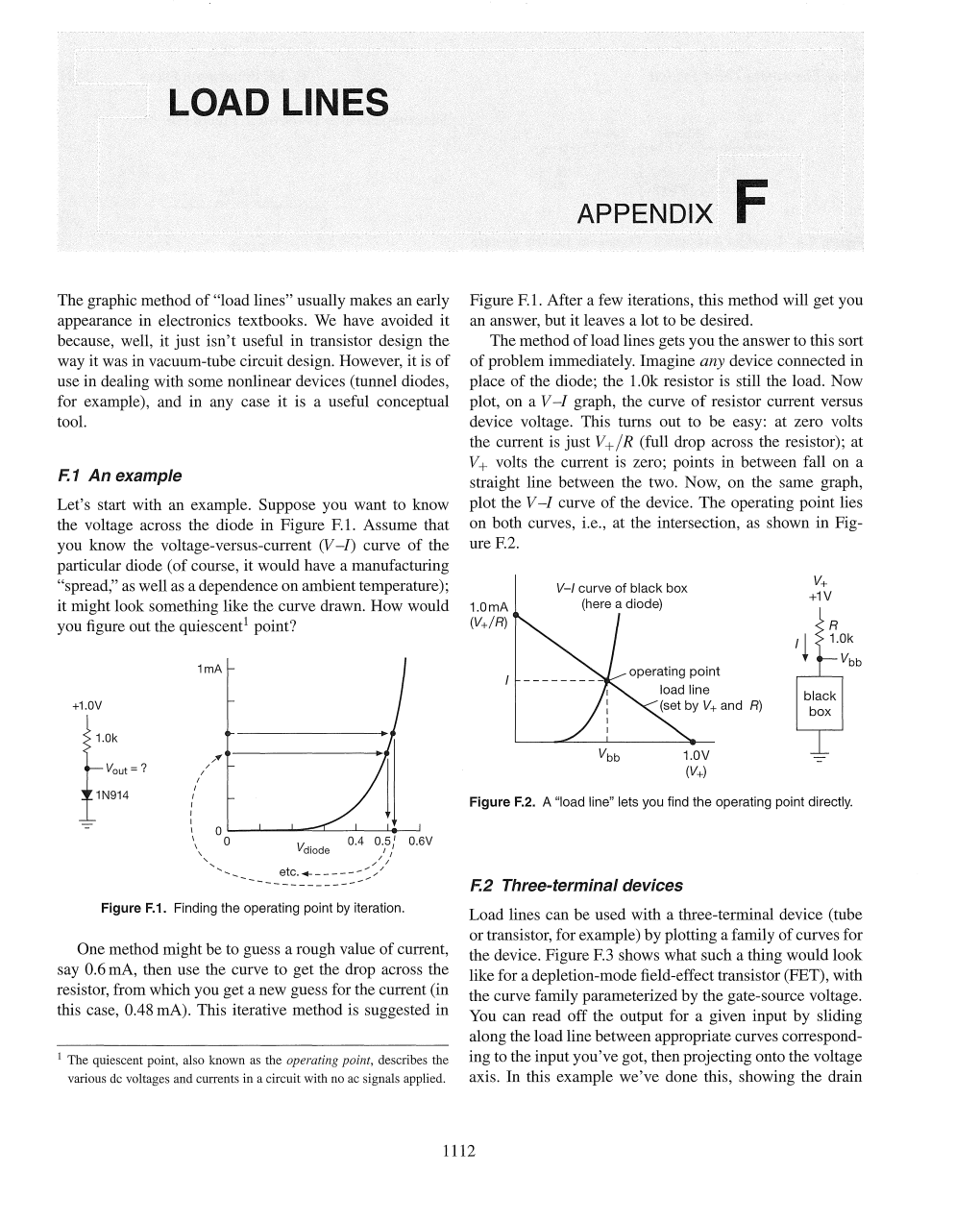 The Graphic Method of "Load Lines" Usually Makes an Early Appearance in Electronics Textbooks. We Have Avoided It Beca