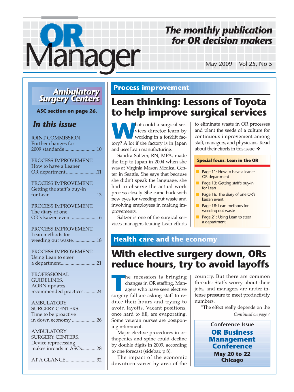 The Monthly Publication for OR Decision Makers