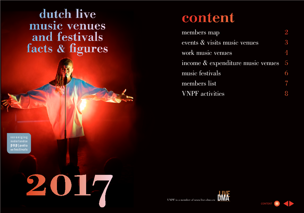 Dutch Music Venues and Festivals Facts & Figures 2017