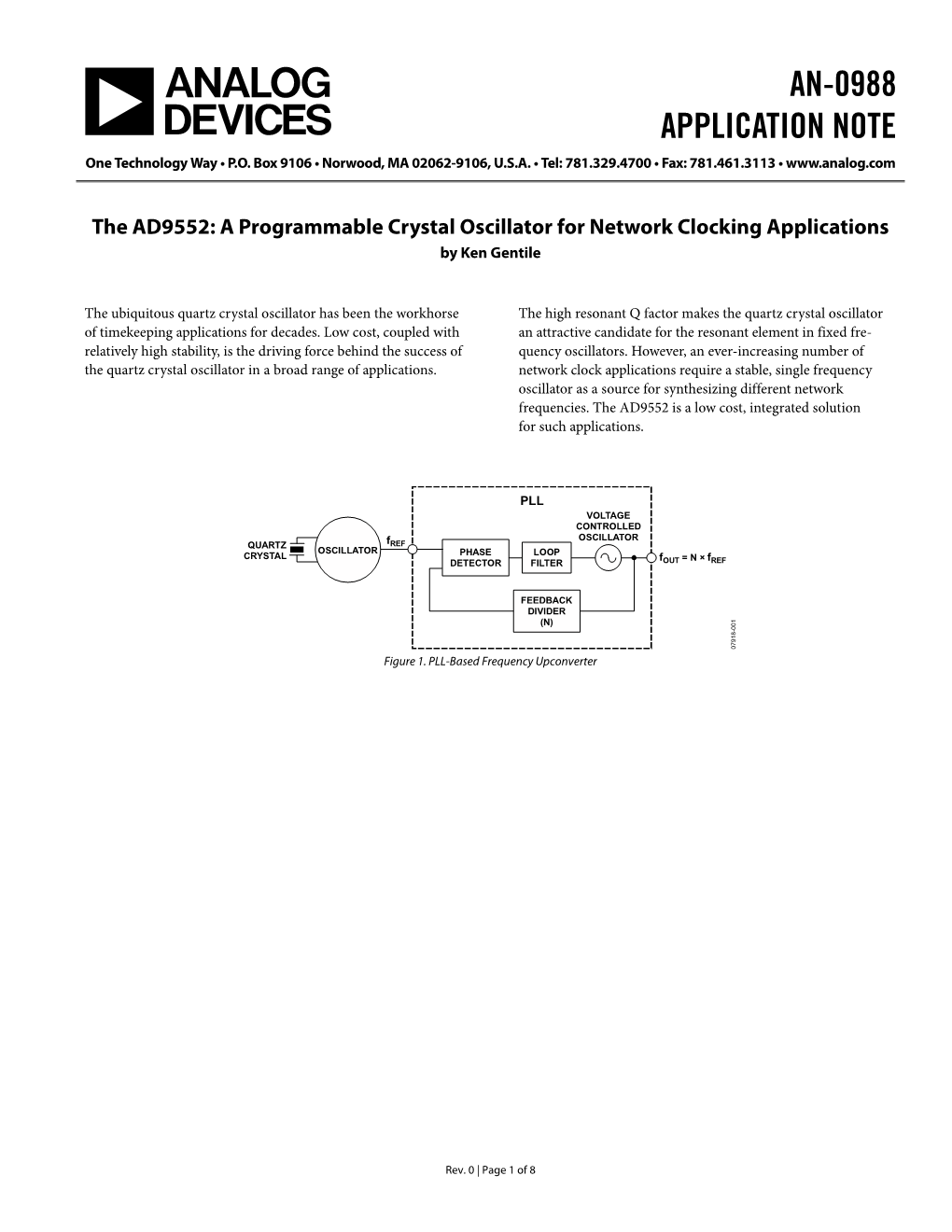 A Programmable Crystal Oscillator for Network Clocking Applications by Ken Gentile