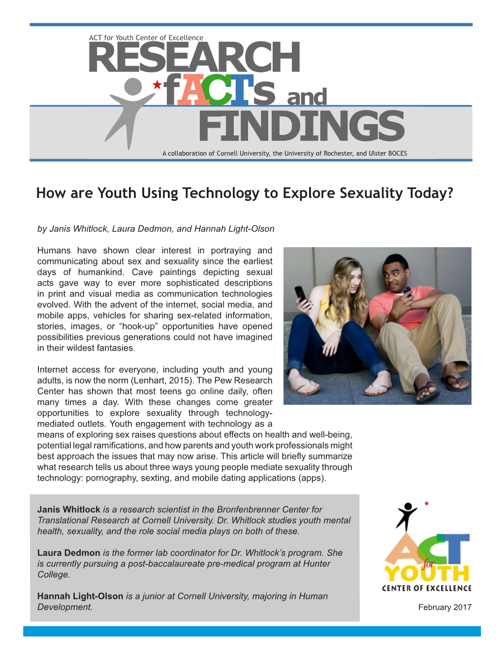 How Are Youth Using Technology to Explorer Sexuality Today?