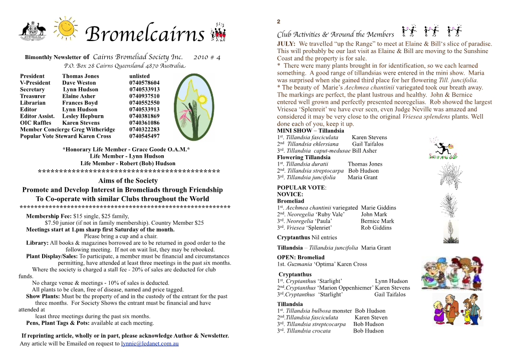 Bromelcairns 2010 Issue #4