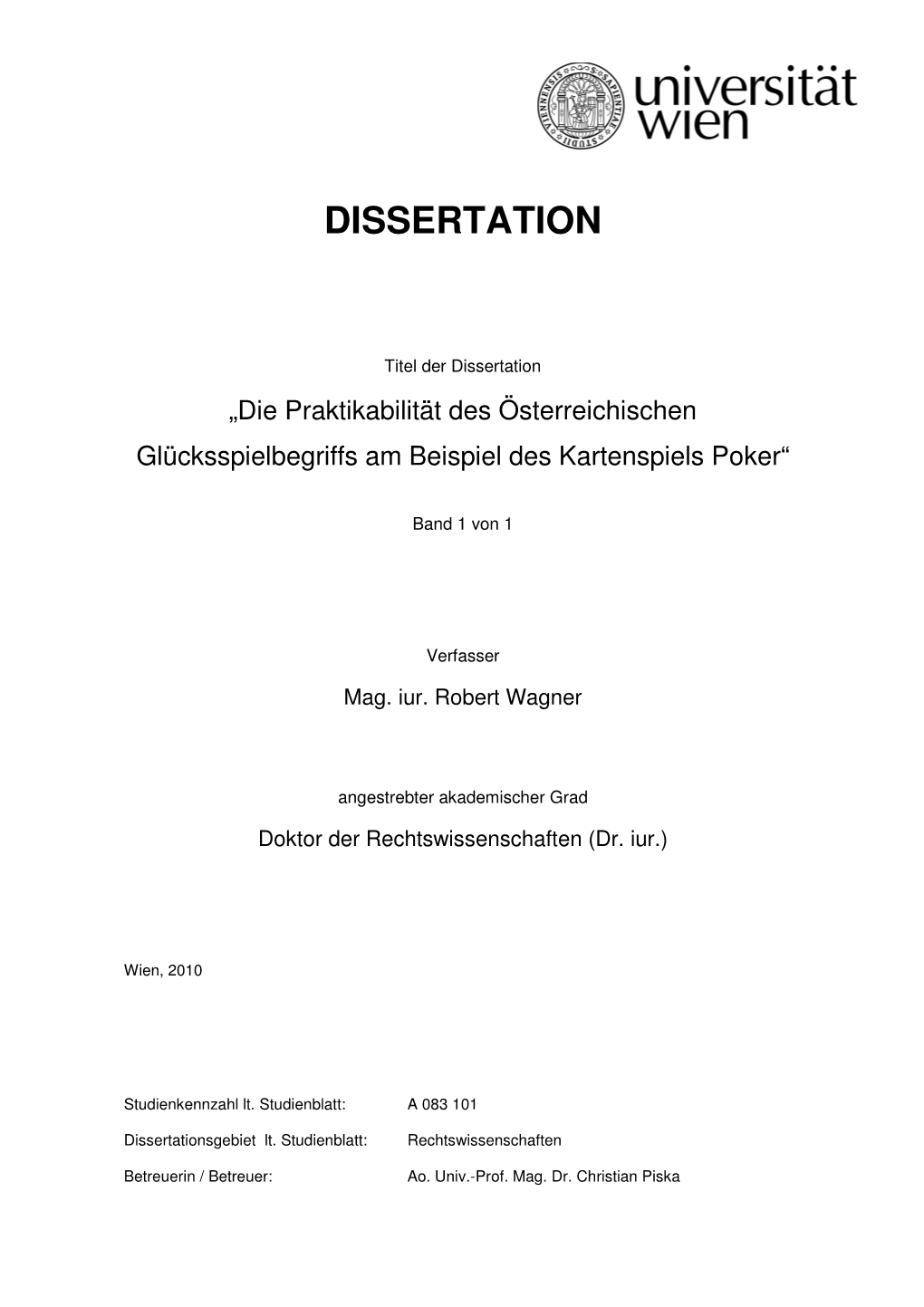 Dissertation