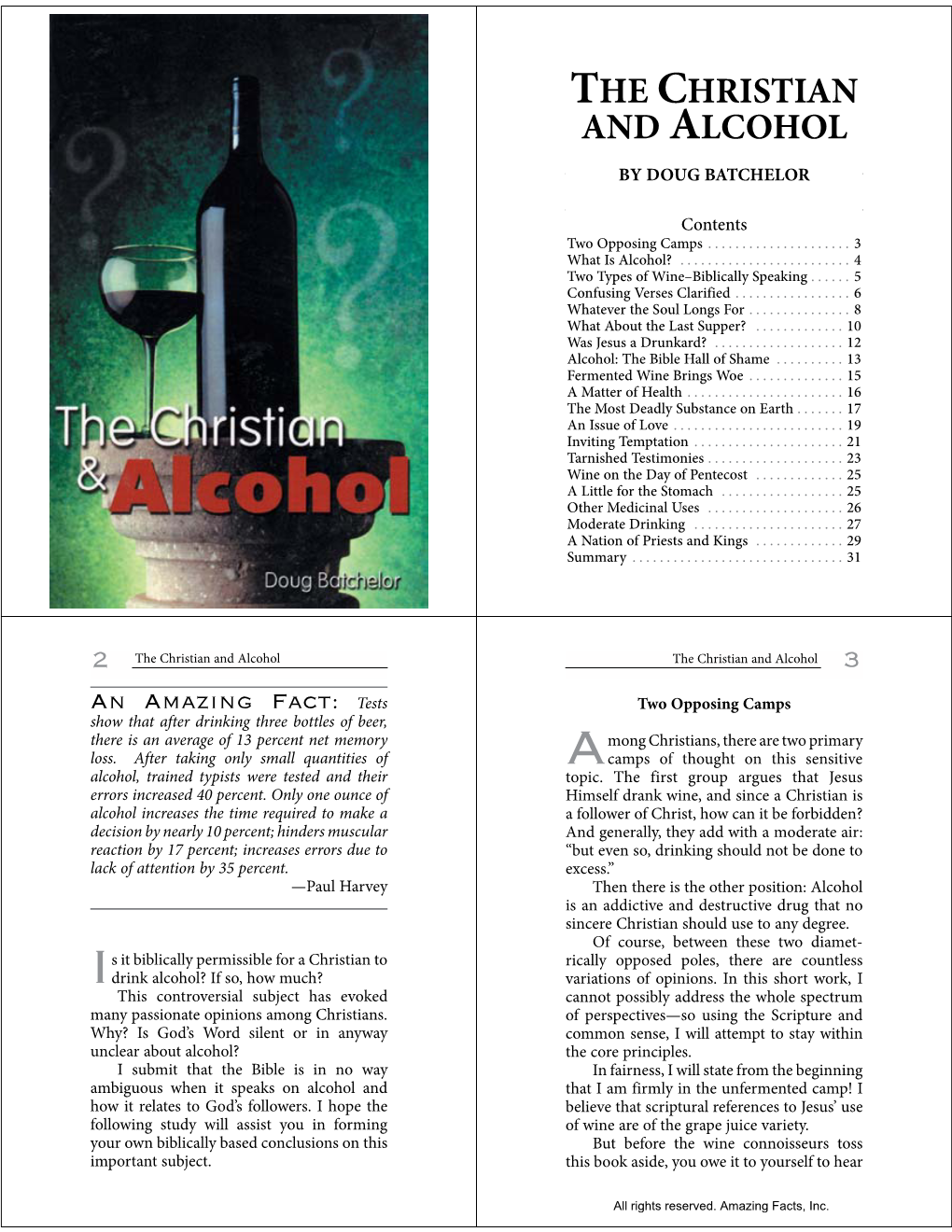 The Christian and Alcohol by Doug Batchelor