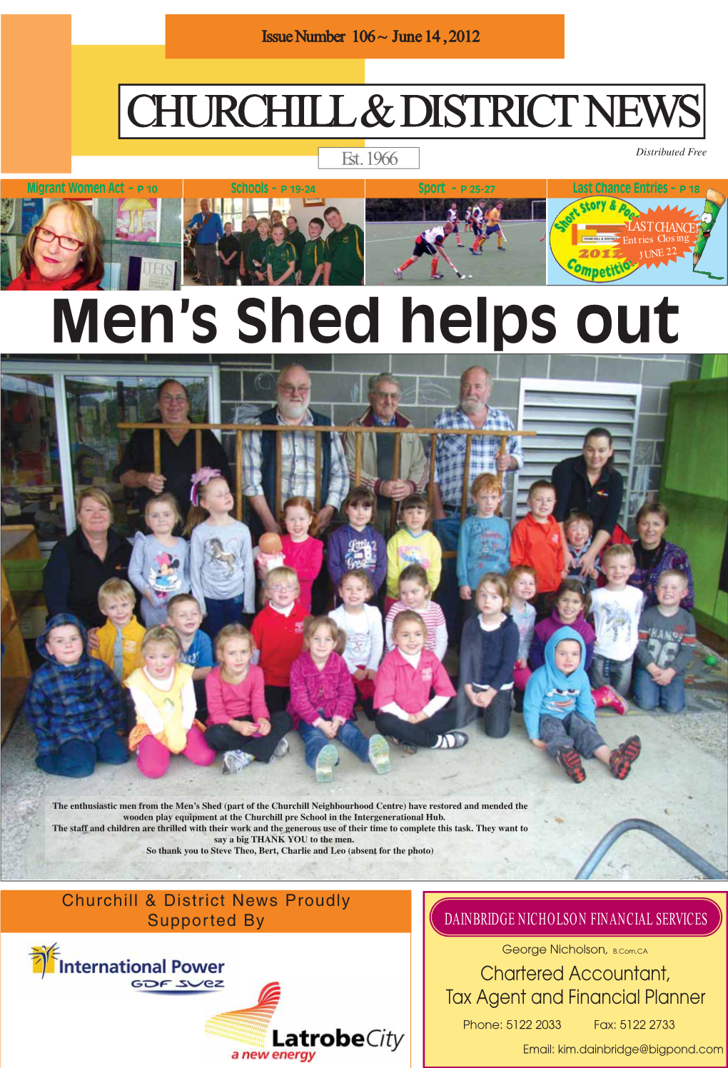 Men's Shed Helps