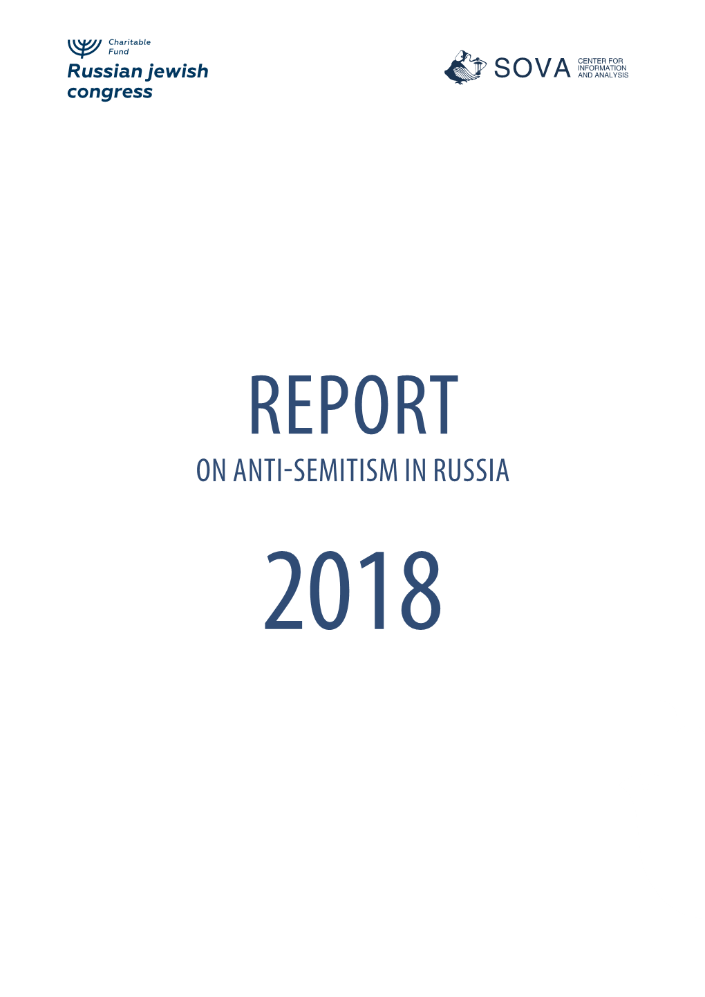 On Anti-Semitism in Russia 2018 Report on Anti-Semitism in Russia 2018