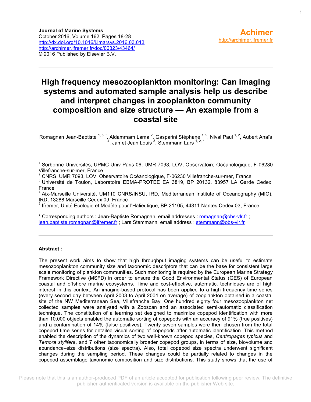 Can Imaging Systems and Automated Sample Analysis