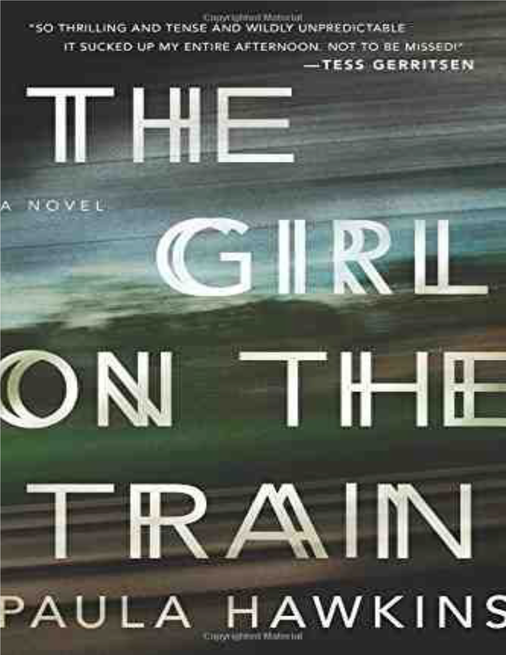 The Girl on the Train Is Her First Thriller