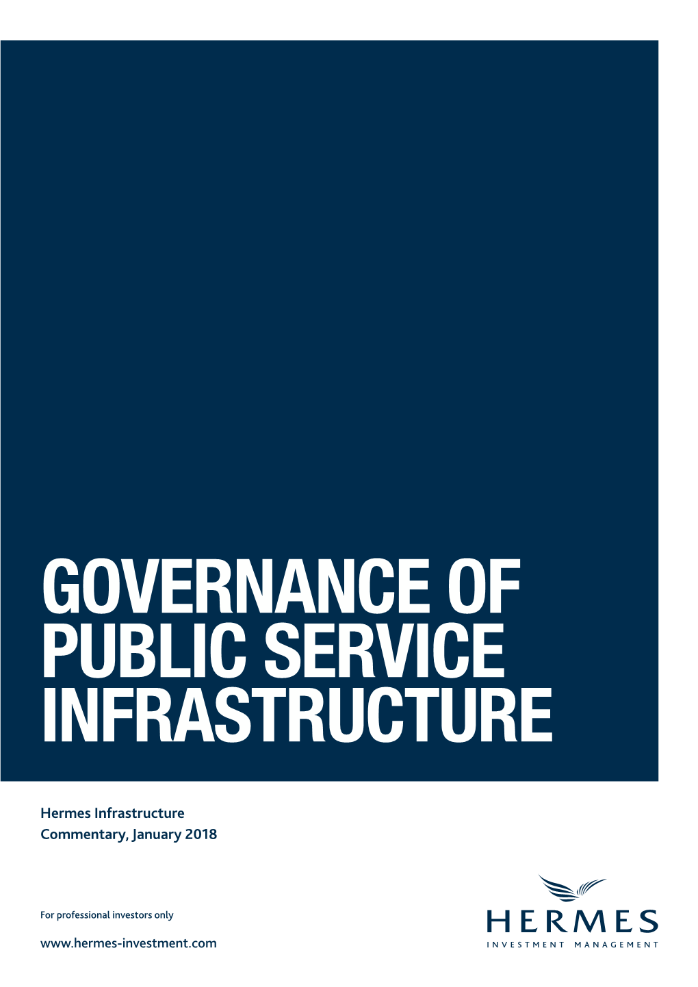 Governance of Public Service Infrastructure