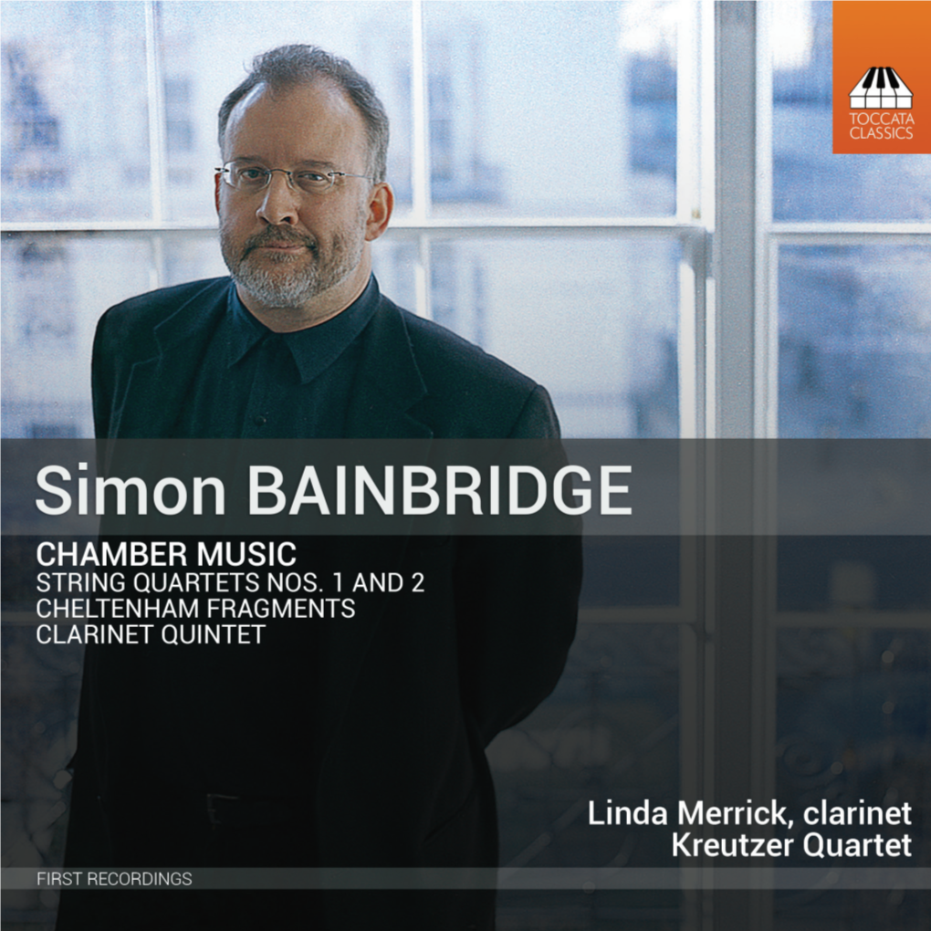 SIMON BAINBRIDGE: a PROFILE by David Wordsworth